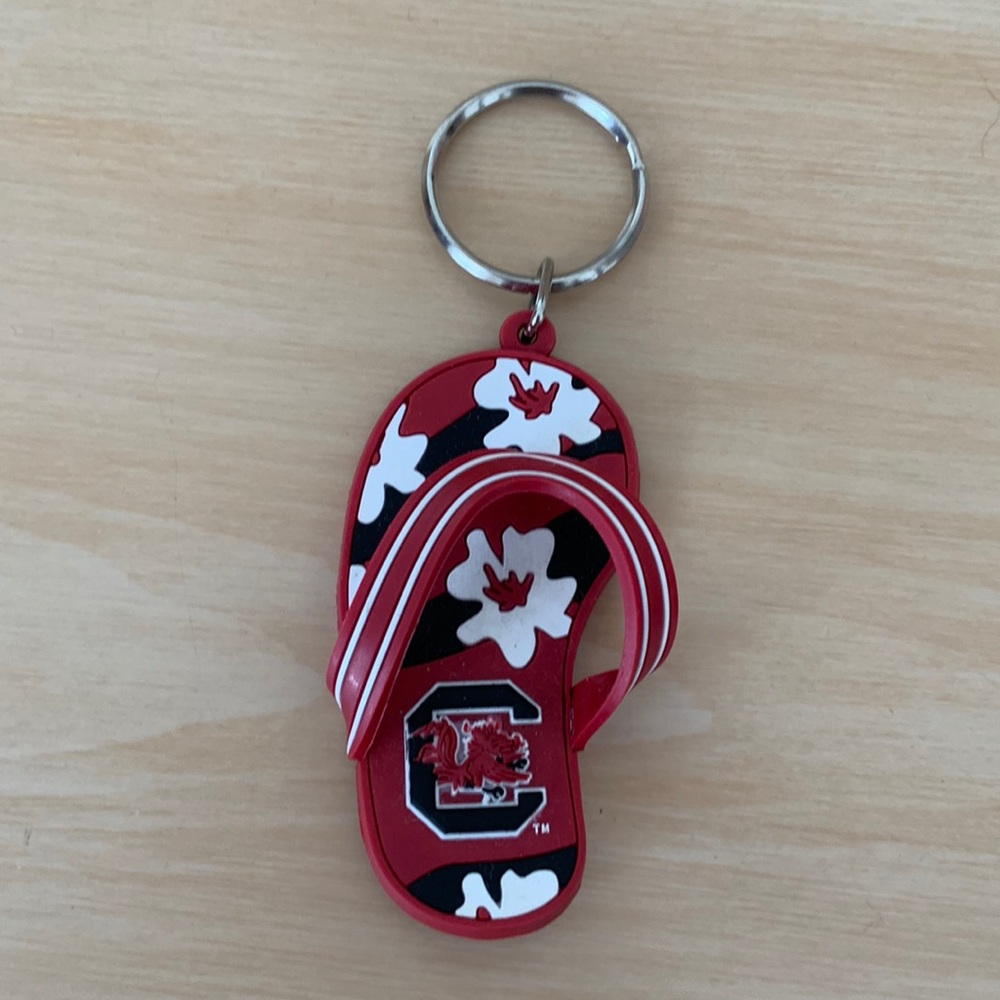 University of South Carolina flip flop key chain
